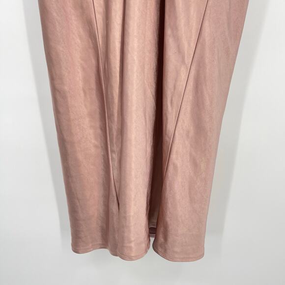 MORE TO COME | NWT Emma Strapless Maxi Dress in Blush Satin L - Picture 11 of 13